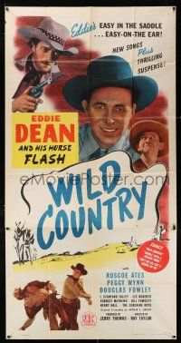 3g985 WILD COUNTRY 3sh '47 singing cowboy Eddie Dean's easy in the saddle & easy on the ear!