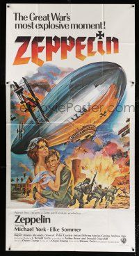 3g999 ZEPPELIN int'l 3sh '71 Michael York, Elke Sommer, art of the great war's explosive moment!