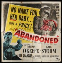 3g188 ABANDONED 6sh '49 Dennis O'Keefe, no name for Gale Storm's baby, only a PRICE!