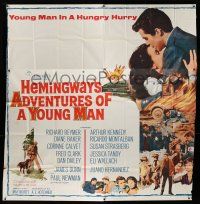 3g190 ADVENTURES OF A YOUNG MAN 6sh '62 Ernest Hemingway, a young man in a hungry hurry!