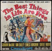 3g200 BEST THINGS IN LIFE ARE FREE 6sh '56 Michael Curtiz, John O'Hara's portrait of the Jazz Age!