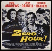 3g425 ZERO HOUR 6sh '57 Dana Andrews, Linda Darnell, Sterling Hayden, parodied in Airplane!