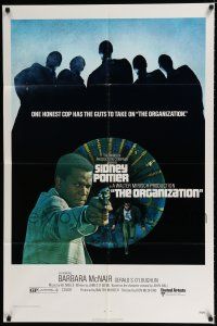 3k643 ORGANIZATION 1sh '71 close up of Sidney Poitier as Mr. Tibbs, an honest cop with guts!