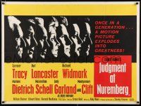 3t477 JUDGMENT AT NUREMBERG British quad '61 Spencer Tracy, Garland, Lancaster, Marlene Dietrich