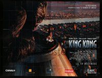 3t428 KING KONG advance French 8p '05 cool image of Naomi Watts & giant ape on top of tower!