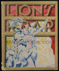 3t274 LION'S ROAR exhibitor magazine April 1944 great cover art of Lucille Ball by Marcel Vertes!