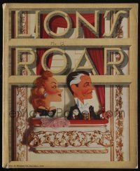 3t270 LION'S ROAR exhibitor magazine December 1942 Kapralik art of Greer Garson & Ronald Colman!