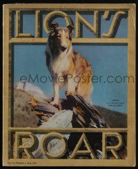 3t280 LION'S ROAR exhibitor magazine June 1945 Lassie on the cover + cool Kapralik fold-out ads!