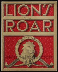 3t259 LION'S ROAR vol 1 no 1 exhibitor magazine '41 cover art of Leo the Lion by Jacques Kapralik!