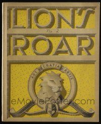 3t260 LION'S ROAR vol 1 no 2 exhibitor magazine '41 cover art of Leo the Lion by Jacques Kapralik!