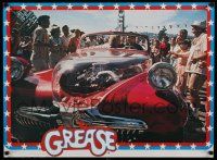 3x609 GREASE 24x32 commercial poster '78 John Travolta & Olivia Newton-John in custom car!