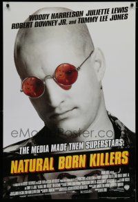 3x645 NATURAL BORN KILLERS style B German commercial poster '94 Oliver Stone, Woody Harrelson!