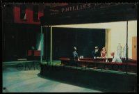 3x646 NIGHTHAWKS 24x36 Hong Kong commercial poster '80s Edward Hopper's iconic print!