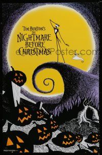 3x647 NIGHTMARE BEFORE CHRISTMAS 22x34 commercial poster '00 Tim Burton, Disney, Halloween!