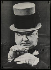 3x687 W.C. FIELDS commercial poster '66 close portrait in top hat playing poker!