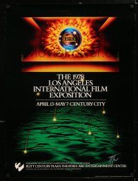 3x444 1978 LOS ANGELES INTERNATIONAL FILM EXPOSITION 23x31 film festival poster '78 LA Film Expo!