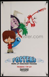 3x537 FOSTER'S HOME FOR IMAGINARY FRIENDS tv poster '04 great animation art of wacky creatures!