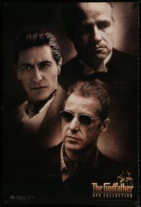 3x737 GODFATHER DVD COLLECTION 27x40 video poster '01 cool images of Marlon Brando & Al Pacino!