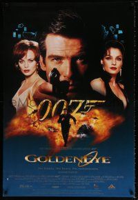 3x739 GOLDENEYE 27x40 video poster '96 Pierce Brosnan as secret agent James Bond 007!