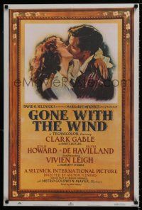 3x740 GONE WITH THE WIND 22x33 music poster R83 Clark Gable, Vivien Leigh, all-time classic!