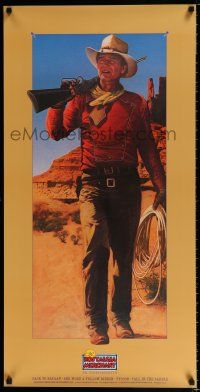 3x775 NOSTALGIA MERCHANT 20x40 video poster '85 Rodriguez art of The Duke, John Wayne!