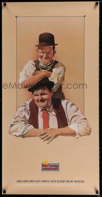 3x776 NOSTALGIA MERCHANT 20x40 video poster '85 Nelson art of Stan & Oliver!