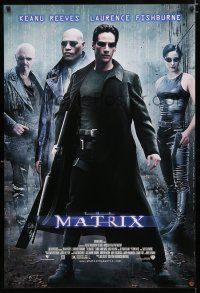 3x765 MATRIX 27x40 video poster '99 Keanu Reeves, Carrie-Anne Moss, Laurence Fishburne, Wachowski!