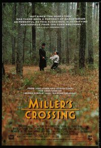 3x767 MILLER'S CROSSING 26x38 video poster '91 Coen Brothers, Gabriel Byrne & John Turturro!