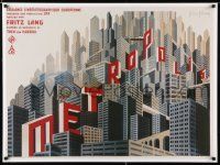 3x841 METROPOLIS REPRO 27x37 special '00s cool art from the French re-release poster!