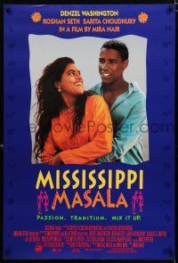 3x768 MISSISSIPPI MASALA 27x40 video poster '91 Denzel Washington, passion. tradition. mix it up!