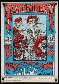 3x397 GRATEFUL DEAD 14x20 3rd printing poster '66 Skeleton & Roses art by Stanley Mouse & Kelly!