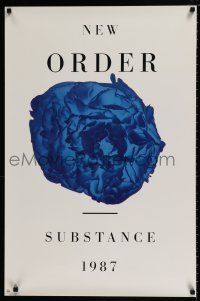 3x410 NEW ORDER 23x35 music poster '87 Substance, cool blue modern art!