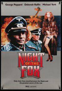 3x774 NIGHT OF THE FOX video poster '90 George Peppard, Michael York, sexy Deborah Raffin!