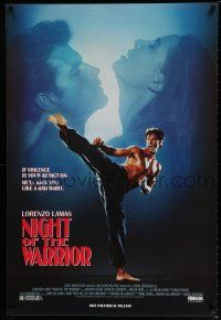 3x180 NIGHT OF THE WARRIOR 1sh '91 Lorenzo Lamas, he'll kick you like a bad habit!