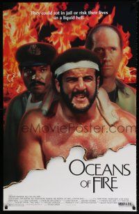 3x778 OCEANS OF FIRE 26x40 video poster '86 Billy Dee Williams, Lyle Alzado, David Carradine!