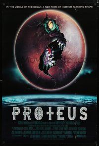 3x784 PROTEUS 27x40 video poster '95 wacky sci-fi horror image of creature coming out of sphere!