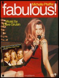 3x395 FABULOUS BAKER BOYS soundtrack music poster '89 Jeff & Beau Bridges, sexy Michelle Pfeiffer!