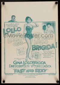 3x273 FAST & SEXY 14x20 special '61 Vitorio de Sica, what Lollobrigida wants Lollo gets...!