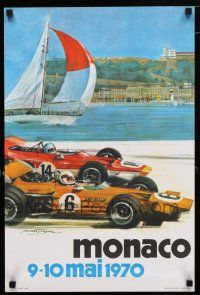 3x107 MONACO 16x24 Monacan special '70 cool Michael Turner art of Grand Prix Formula 1 cars!