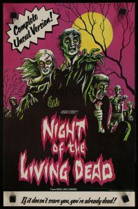 3x322 NIGHT OF THE LIVING DEAD New Line Cinema special 11x17 R78 George Romero zombie classic!