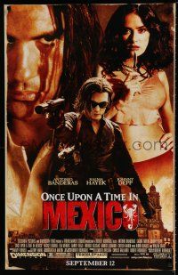 3x183 ONCE UPON A TIME IN MEXICO 25x38 special '03 Antonio Banderas, Johnny Depp, Salma Hayek!