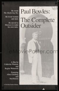 3x188 PAUL BOWLES: THE COMPLETE OUTSIDER 23x36 special '94 cool full-length image of the author!