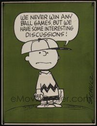 3x327 PEANUTS 17x23 special '60s art of baseball player Charlie Brown by Charles M. Schulz!