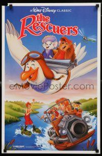 3x343 RESCUERS 17x26 special R89 Disney mouse mystery cartoon from the depths of Devil's Bayou!