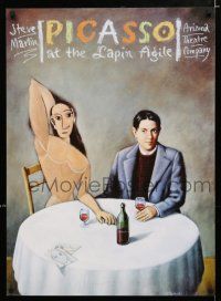 3x099 PICASSO AT THE LAPIN AGILE signed 22x31 stage poster '99 by artist Rafal Olbinksi, cool art!