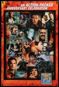 3x831 WARNER BROS: 75 YEARS ENTERTAINING THE WORLD 27x40 video poster '98 action-packed, many images