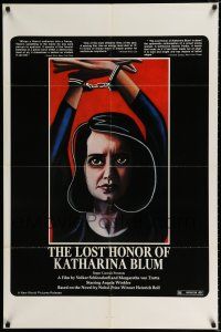 4a508 LOST HONOR OF KATHARINA BLUM 1sh '75 Maria Adorf, cool art of cuffed Angela Winkler!