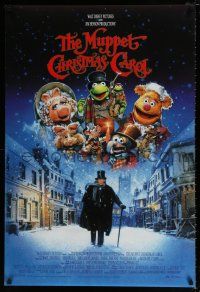 4d522 MUPPET CHRISTMAS CAROL 1sh '92 Jim Henson, Frank Oz, Drew Struzan art!