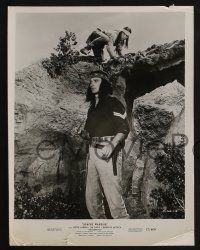 4e833 APACHE WARRIOR 3 8x10 stills '57 Keith Larson, Native American Indian warriors!