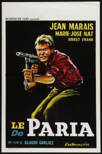 4p383 DIAMOND RUSH Belgian '69 Jaque mate, Horst Frank, action art of Jean Marais w/gun!